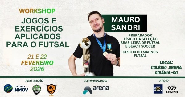 Imagem do evento WORKSHOP JOGOS E ATIVIDADES PARA O FUTSAL