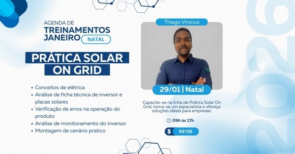 Imagem do evento Prática Solar ON GRID