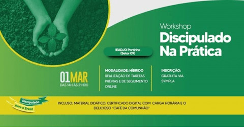 Imagem do evento WORKSHOP DISCIPULADO NA PRÁTICA - IEAD Caçador