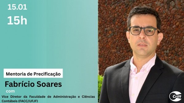 Imagem do evento Mentoria de Precificação com Fabrício Soares