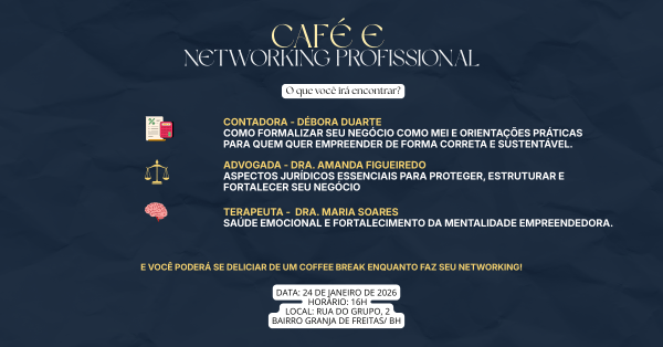 Imagem do evento CAFÉ E NETWORKING