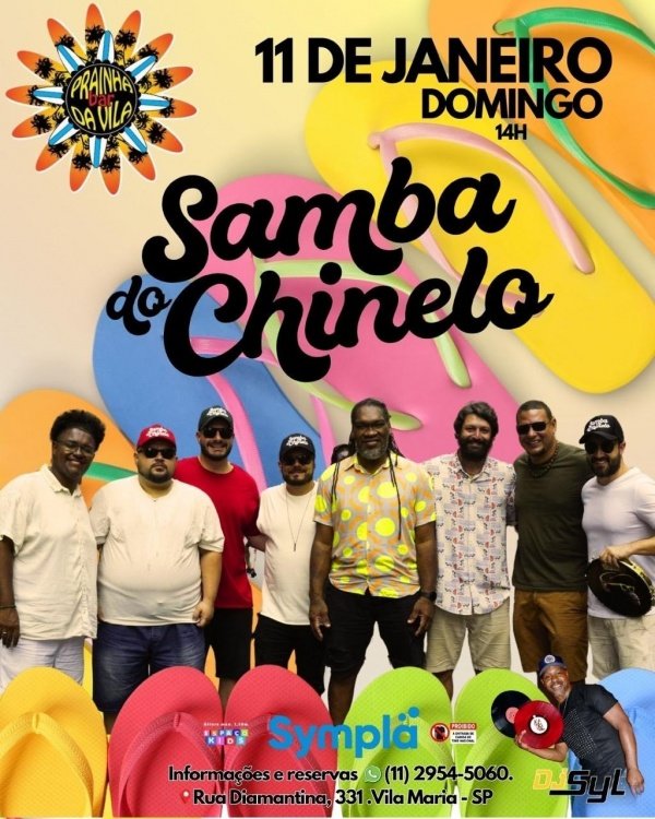 Imagem do evento Samba do Chinelo no Prainha da Vila
