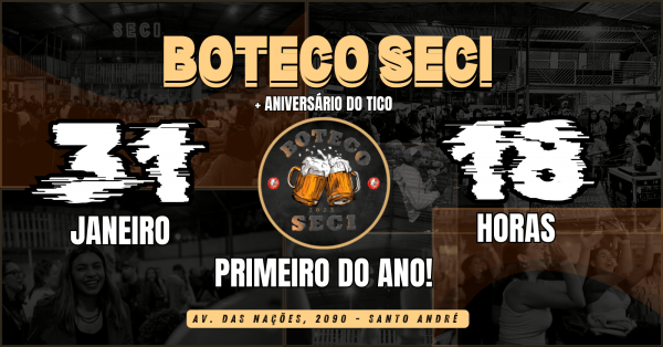 Imagem do evento BOTECO SECI - PRIMEIRO DO ANO