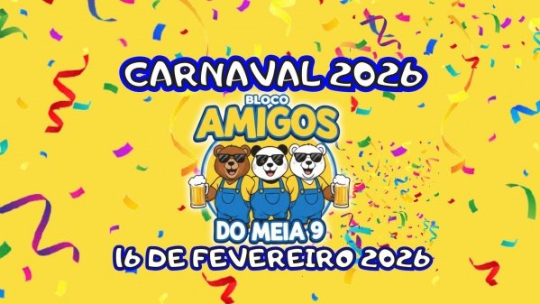 Imagem do evento BLOCO AMIGOS DO MEIA 9 - 16/02/2026