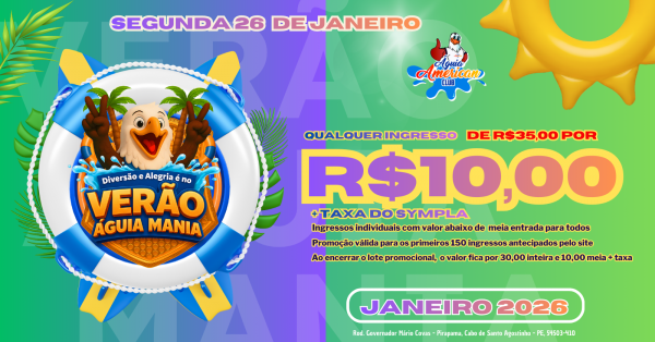Imagem do evento Férias de Janeiro no Águia SEG 26/01 (Individual)