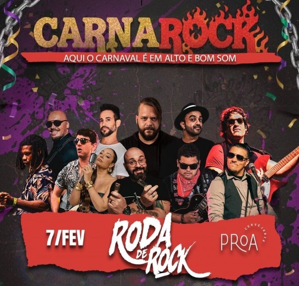Imagem do evento CARNA ROCK - PROA 2026 - VILAS DO ATLÂNTICO