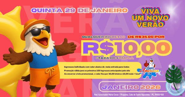 Imagem do evento Férias de Janeiro no Águia QUI 29/01 (Individual)