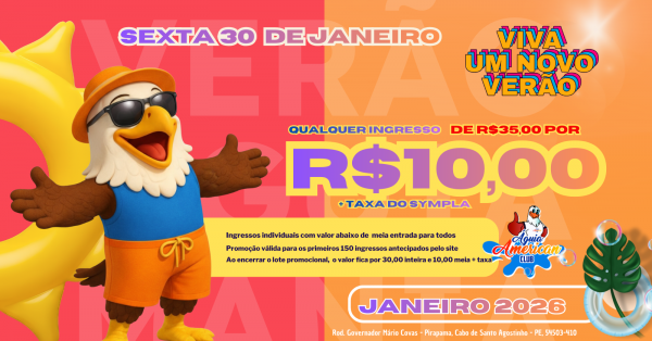 Imagem do evento Férias de Janeiro no Águia SEX 30/01 (Individual)