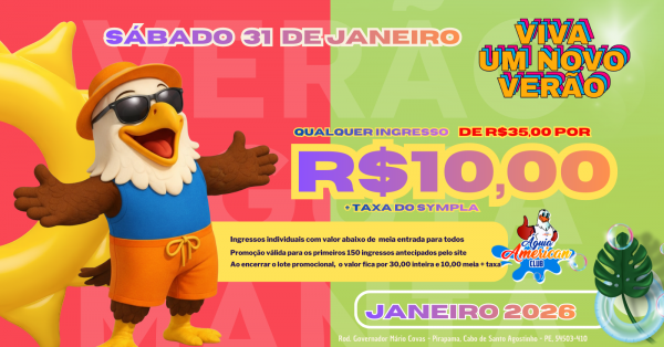 Imagem do evento Férias de Janeiro no Águia SAB 31/01 (Individual)