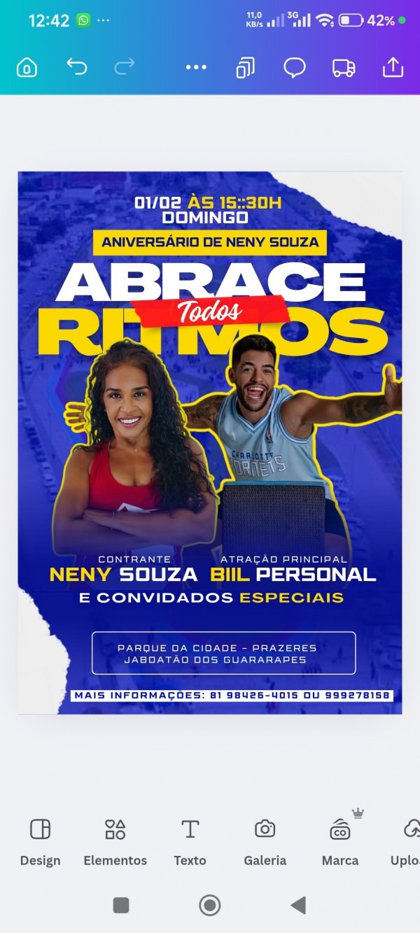 Imagem do evento ABRACE TODOS RITMOS - Aniversário de Neny Souza.