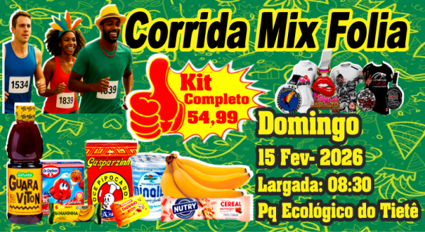 Imagem do evento CORRIDA MIX FOLIA