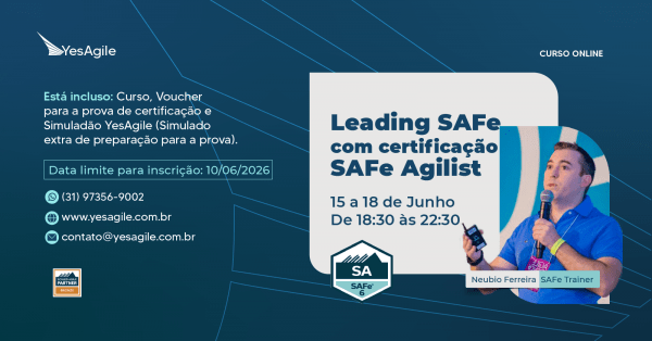 Imagem do evento Leading SAFe com certificação SAFe® Agilist (SA) - 100% em Português