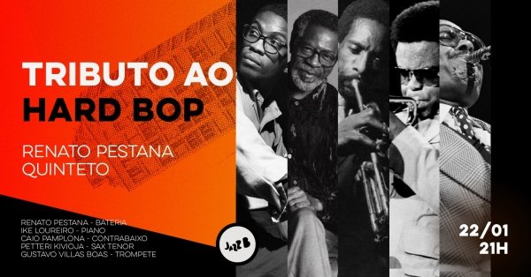 Imagem do evento TRIBUTO AO HARD BOP POR RENATO PESTANA QUINTETO (QUINTA 22/01/26)