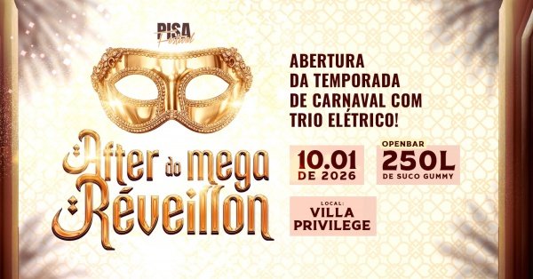 Imagem do evento AFTER DO MEGA REVEILLON + TRIO ELÉTRICO + ABERTURA DA TEMPORADA DE CARNAVAL