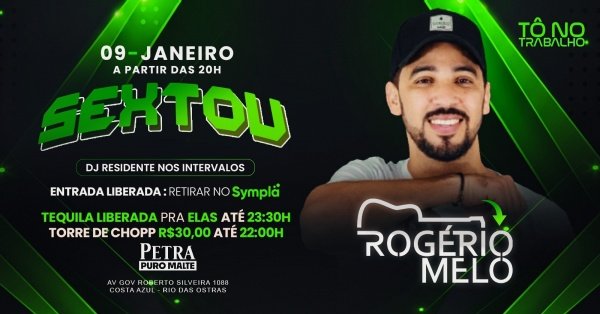 Imagem do evento Sextou no TNT | 09JAN (SEX) | Tô no Trabalho