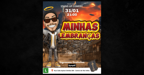 Imagem do evento Pedro Brian - Minhas Lembranças - INGRESSOS GRATUITOS - Sábado 31 de Janeiro às 21:00 - Joker VV