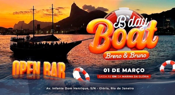 Imagem do evento B-Day Boat - Open Bar