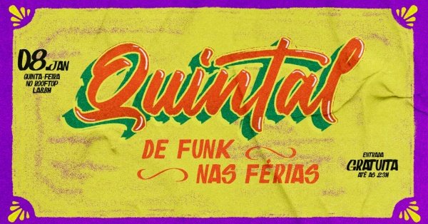 Imagem do evento FUNK DE FERIAS- DJ AZIN NO QUINTAL 08/01