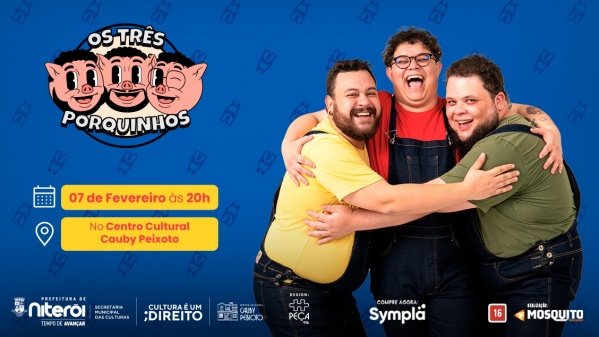 Imagem do evento Três PORQUINHOS Standup Comedy