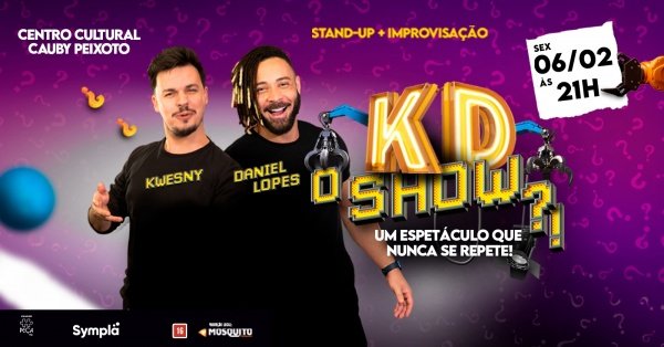 Imagem do evento Daniel Lopes e Kwesny ( KD O SHOW?! )