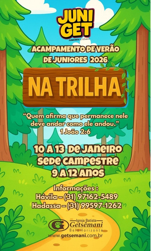 Imagem do evento ACAMPAMENTO JUNIORES 2026