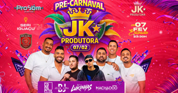 Imagem do evento PRÉ CARNAVAL CARNAVAL JK PRODUTORA