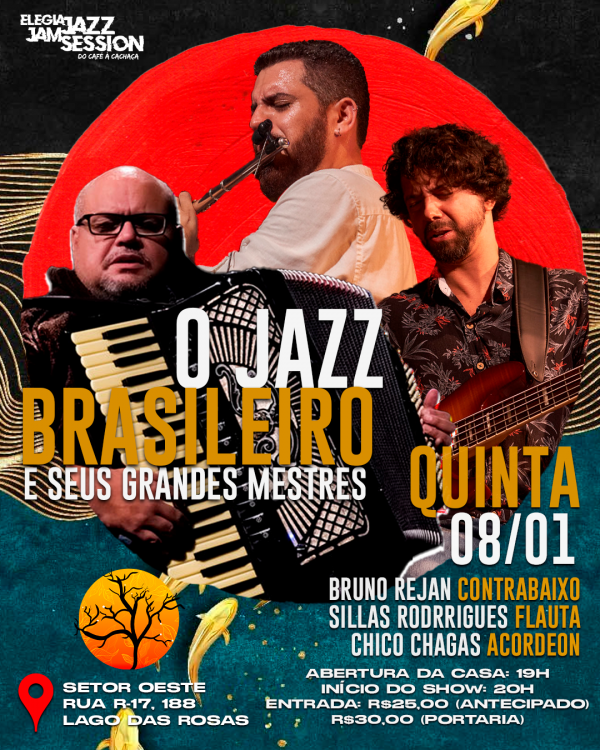 Imagem do evento O Jazz Brasileiro e seus Grandes Mestres - Elegia Café - 08/01