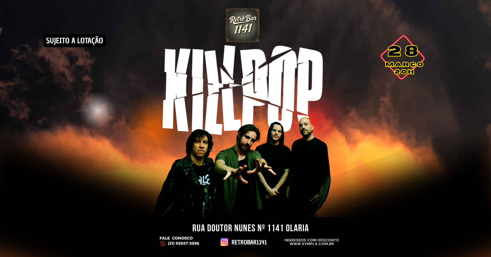 BANDA KILL POP - RETRÔ BAR - Rio de Janeiro, RJ