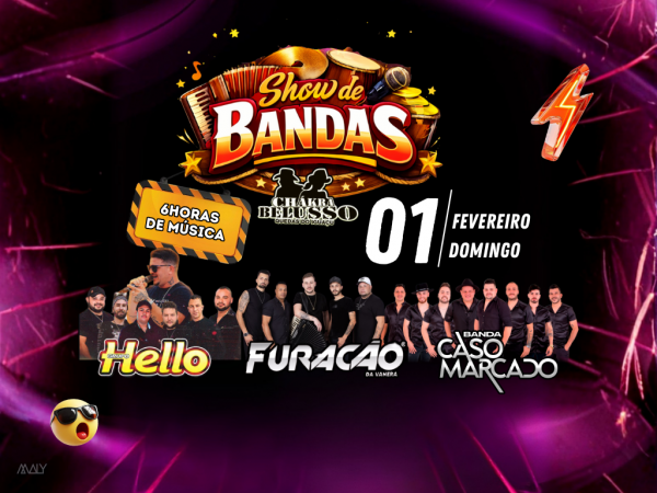 Imagem do evento SHOW DE BANDAS - CHAKRA BELUSSO