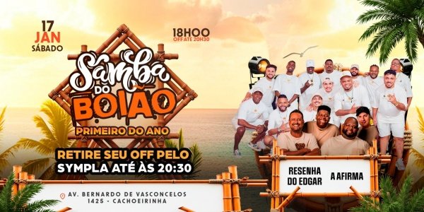 Imagem do evento SAMBA DO BOIÃO  PRIMEIRO DO ANO