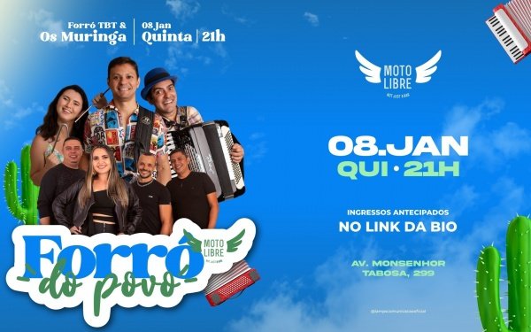 Imagem do evento Forró do Povo ~ Os Muringa + Forró TBT