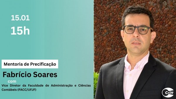 Imagem do evento Mentoria de Precificação com Fabrício Soares
