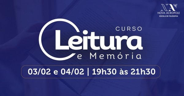 Imagem do evento CURSO LEITURA & MEMÓRIA