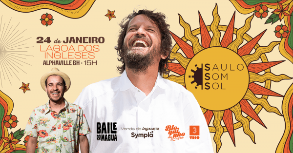 Imagem do evento SAULO, SOM e SOL | Bloquinho da Lagoa | BH | 2026