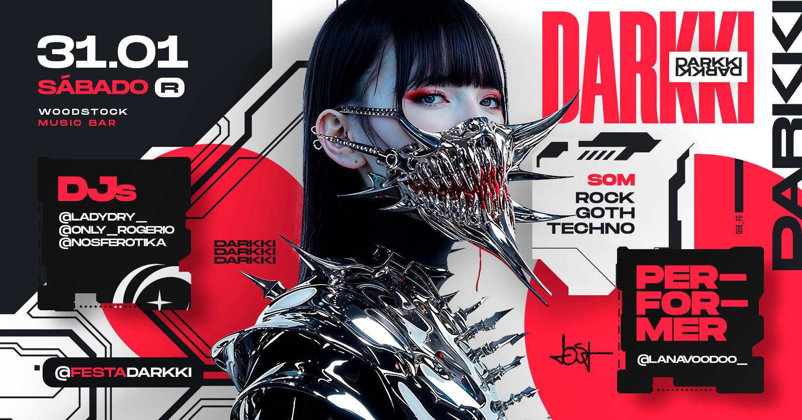 DARKKI / rock gótico techno / 31.01 sábado - Campinas, SP