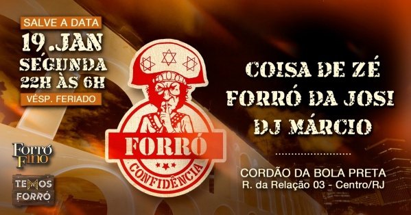 Imagem do evento CONFIDÊNCIA