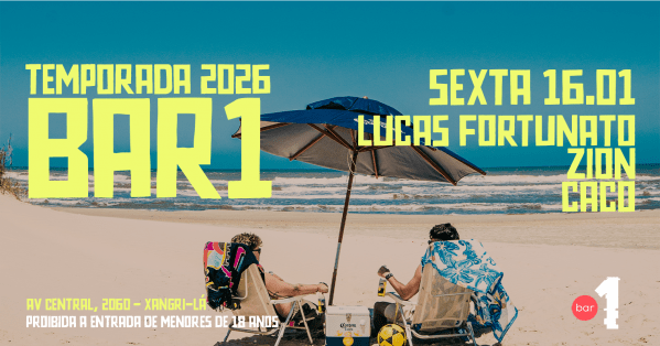 Imagem do evento BAR 1 - SEXTA - 16/01/2026