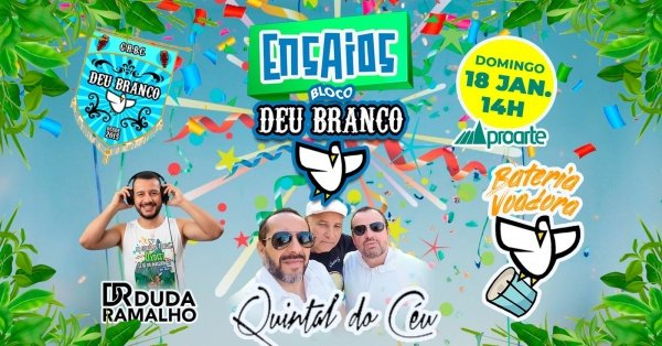 Imagem do evento Primeiro Ensaio do Bloco Deu Branco 2026