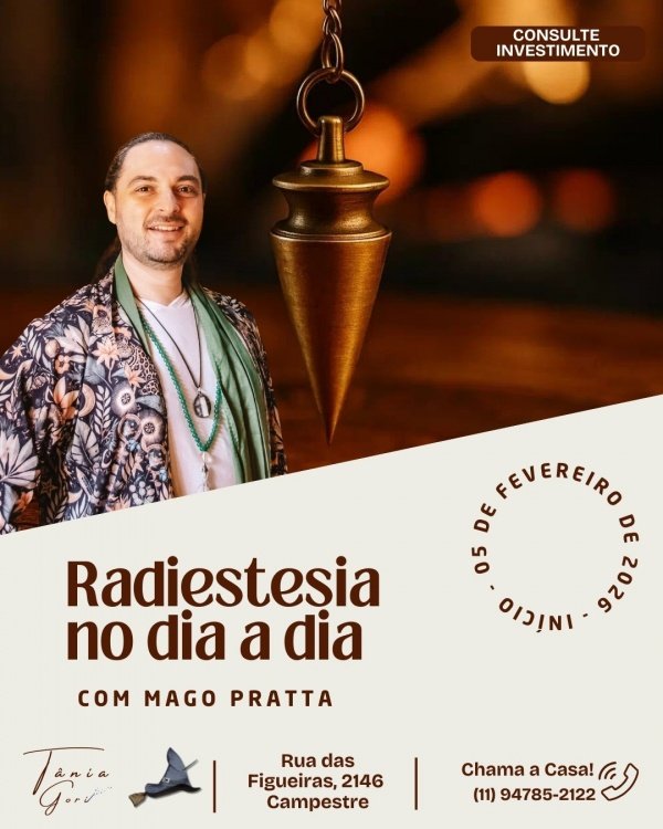 Imagem do evento Radiestesia no Dia a Dia