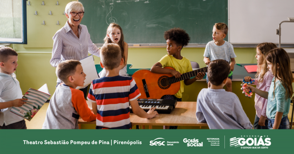 Imagem do evento Theatro Sebastião Pompeu - Curso: Musicalização infantil com Daniel Vieira (MATUTINO)