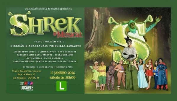 Imagem do evento SHREK O MUSICAL