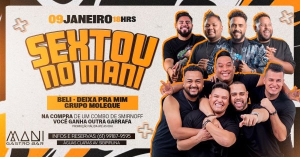 Imagem do evento SEXTA PAGODE DO MANI - MANI GASTROBAR