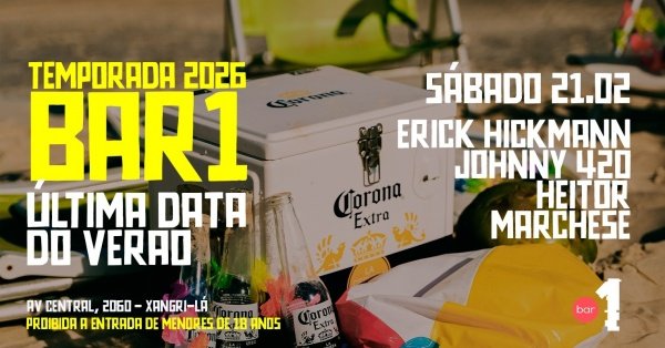 Imagem do evento BAR 1 - SÁBADO  - 21/02/2026