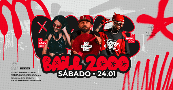 Imagem do evento ROKU + DJ CALU + DJ BINHO NO ALMA GREY BOWL | 24.01