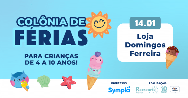 Imagem do evento Domingos Ferreira - Colônia de Férias - Frisabor