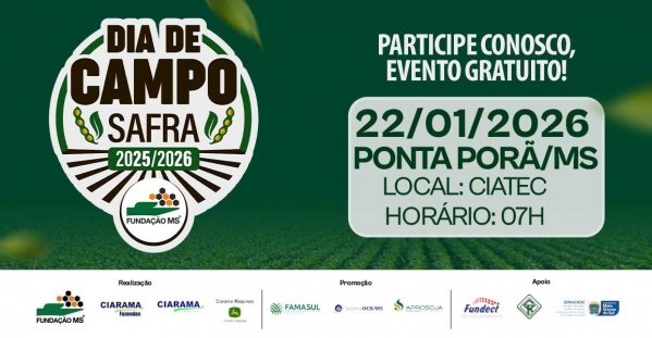 Imagem do evento Dia de Campo Safra 2025/2026 - Ponta Porã/MS