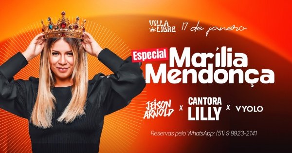 Imagem do evento ESPECIAL MARÍLIA MENDONÇA