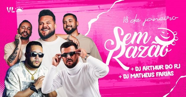 Imagem do evento PAGODE DE DOMINGO COM GRUPO SEM RAZÃO