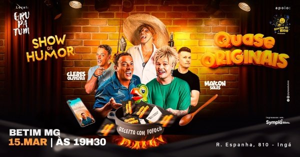 Imagem do evento QUASE ORIGINAIS - BETIM