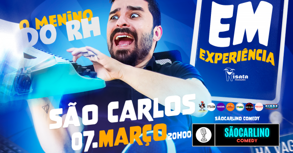 Imagem do evento O MENINO DO RH | MICHAEL RODRIGUES | EM EXPERIÊNCIA | STANDUP COMEDY | SHOW DE COMÉDIA